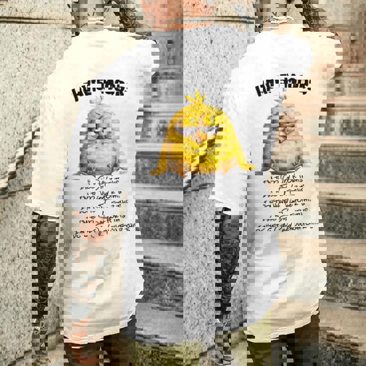 面白いチキンムード、I'm Too Old For This 鳥好きのデザイン。 メンズTシャツ バックプリント 彼への贈り物