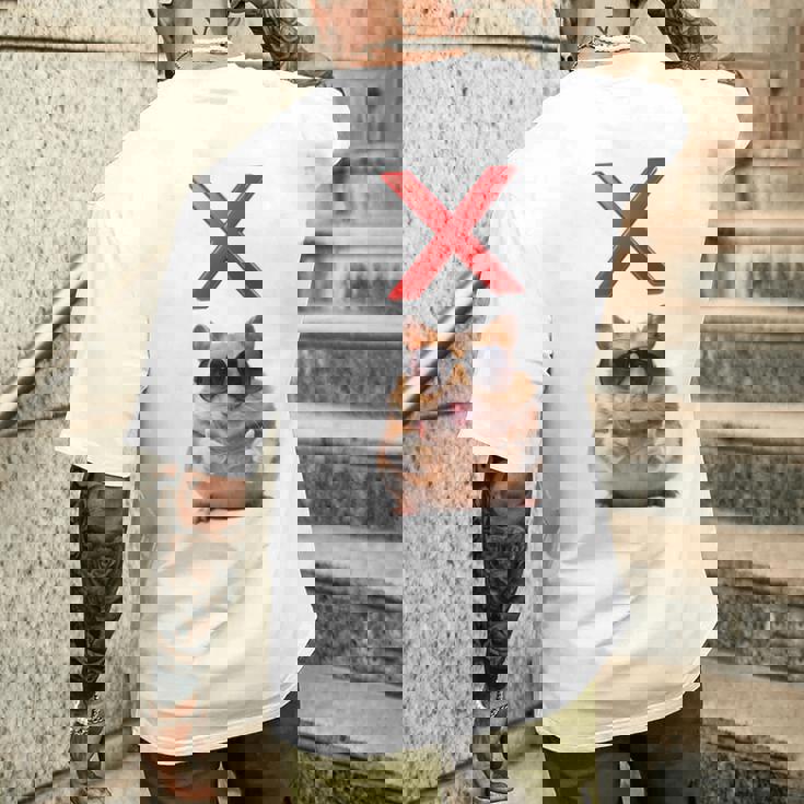 面白くて笑いたい人のためのxハムスター。 長袖tシャツ メンズTシャツ バックプリント 彼への贈り物