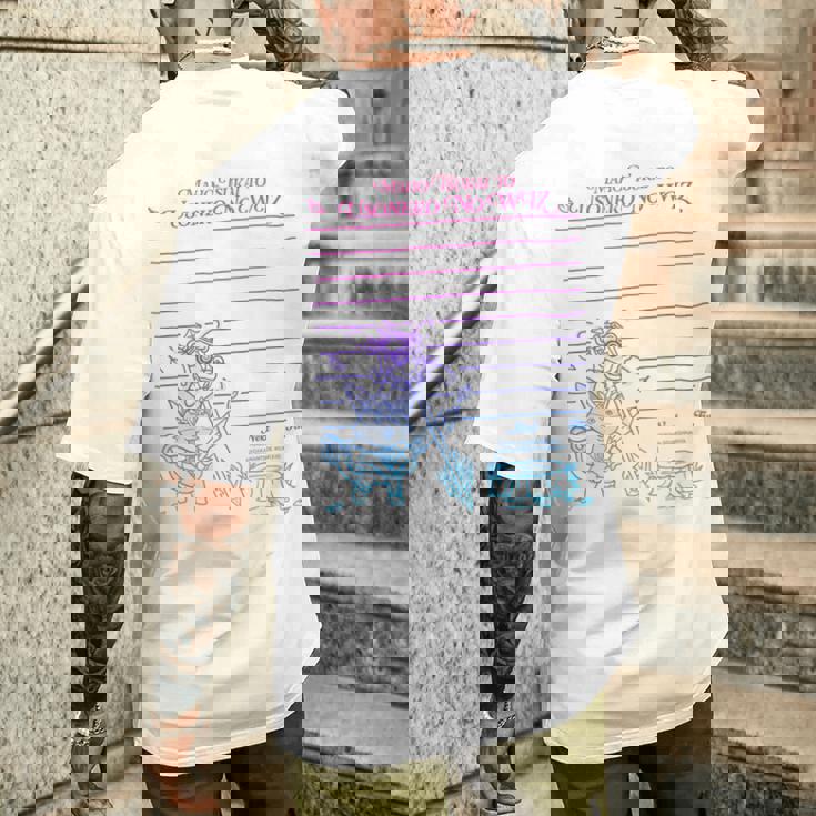 黒猫のウィズ 嘘猫のウィズ E メンズTシャツ バックプリント 彼への贈り物