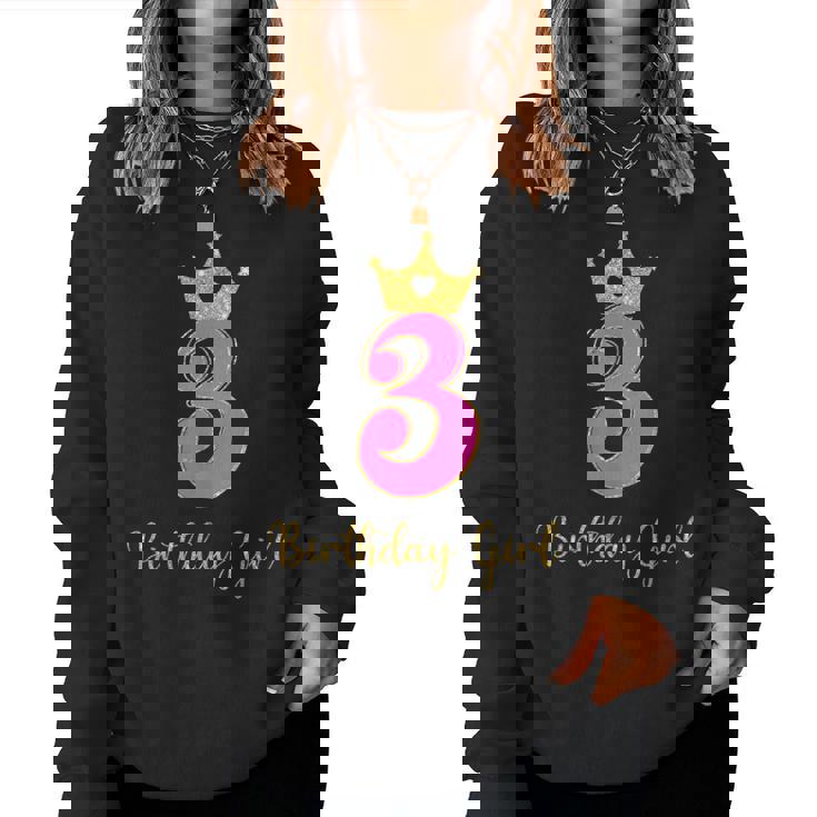 3歳の誕生日 女の子 3歳 誕生日パーティー 幼児 レディーススウェットシャツ