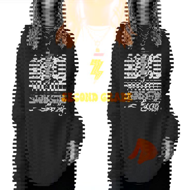 Ab Cd 2年生 ロックス 2年生 先生 男の子 女の子 キッズ レディーススウェットシャツ