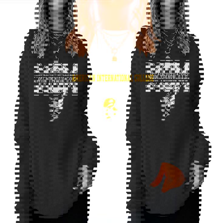 なとり college Logo Sweater GUESS Women's Eco Crew Neck College Sweatshirt, Blue Degrade