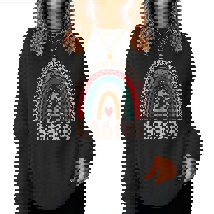 Baboo Rainbow Grandpa Grandfather Fathers Day Baboo Women Sweatshirt