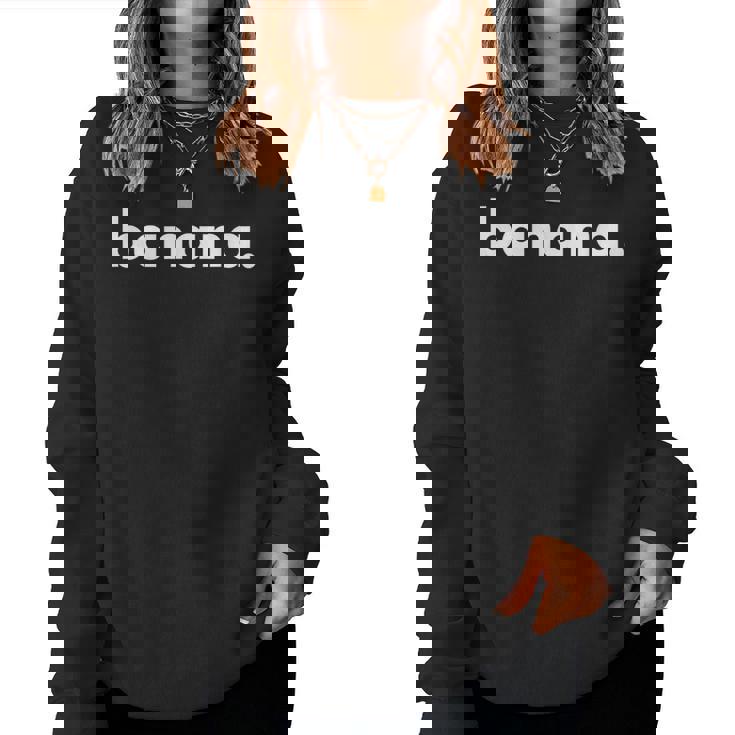 Banana バナナドット ロゴ バナナ パロディ おもしろ ギャグ ハイブランド レディーススウェットシャツ