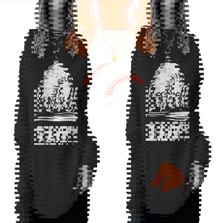 Baseball Grammy Baseball Player Game Day Mother's Day Women Sweatshirt