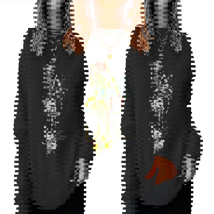 Beauty Flower（5） レディーススウェットシャツ