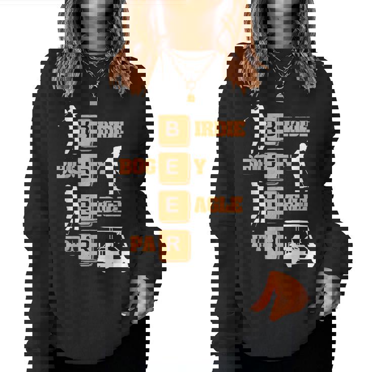 Birdie Bogey Eagle Par Beer ゴルフボール 面白いゴルファー レディーススウェットシャツ