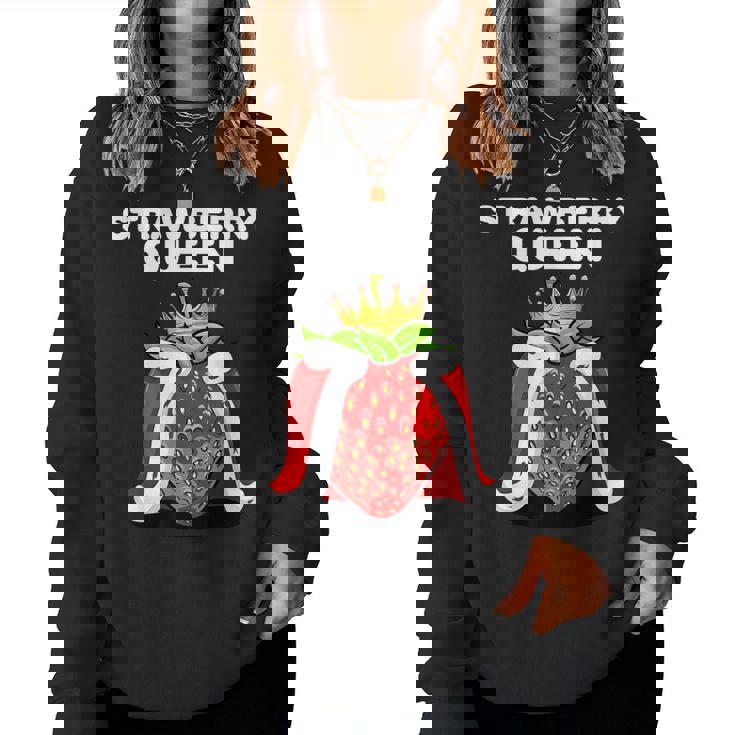 Camisa Para Trawberry Queen Para Amantes De La Fresa Sudadera Mujer
