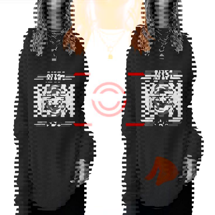 Captain Autism Mom Superhero Autistic Mother's Day Women Sweatshirt