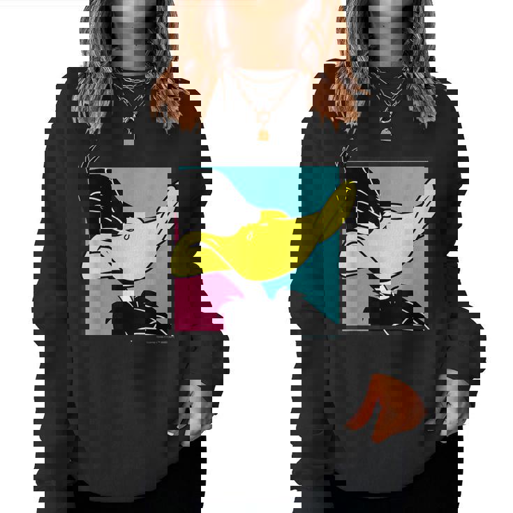 Daffy Duck レディーススウェットシャツ