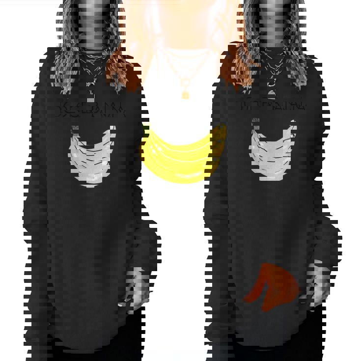 Dolce And Banana 面白いバナナ フルーツデザイン レディーススウェットシャツ