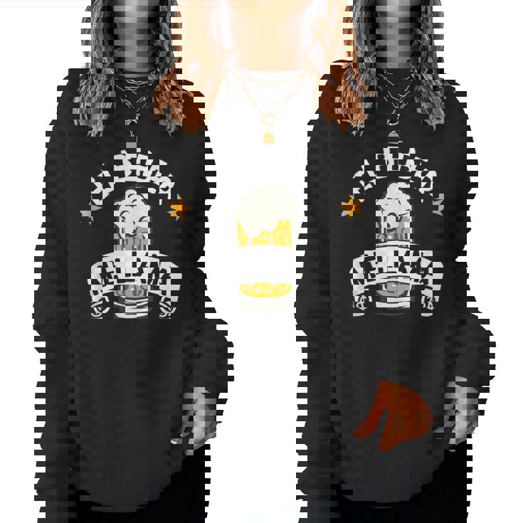 El Beber Me Llama Frase Divertida Amantes De La Cerveza In Mangas Sudadera Mujer