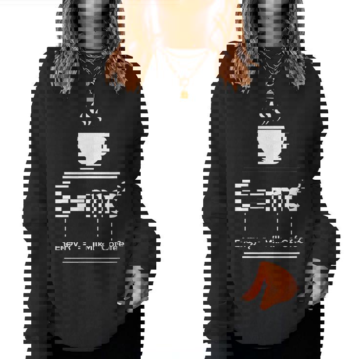 EMc2 Means Energy Milk X Coffee2 レディーススウェットシャツ