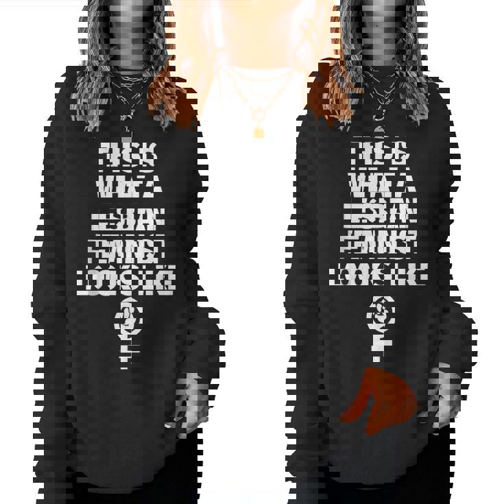 Feminista Lesbiana Es Del Orgullo Gay In Mangas Sudadera Mujer
