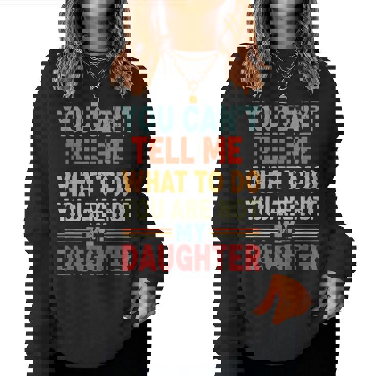 Father Daddy From Daughter Fathers Day レディーススウェットシャツ