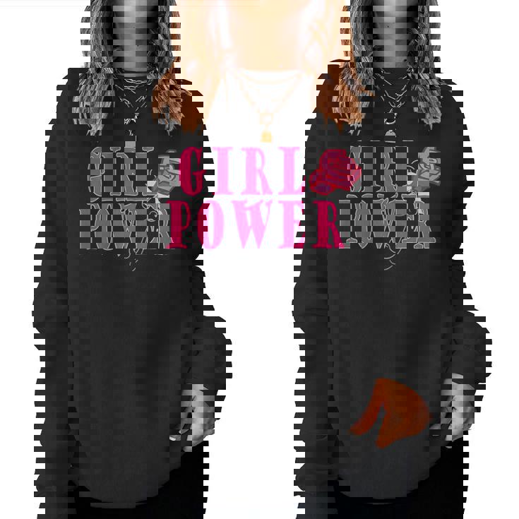 Girl Power Jolie Rose Féminine Égalité Féminine Sweat-shirt pour femme