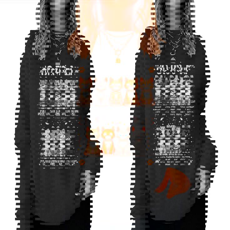 Godays I Am Christian 聖書詩 猫好き クリスチャン レディーススウェットシャツ