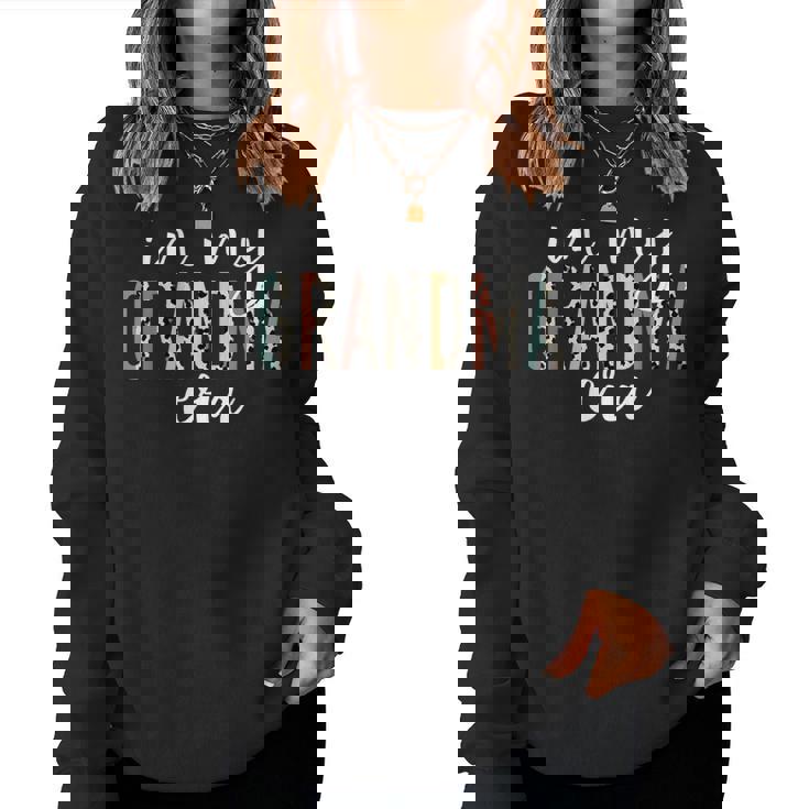 In My Grandma Era Leopard Letter Print Grandma Women Sweatshirt