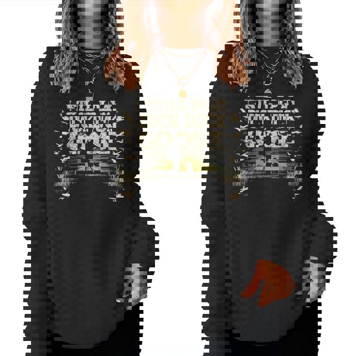 Itill Play Duck Hunting itka Camo Dux Waterfowl メンズ レディーススウェットシャツ