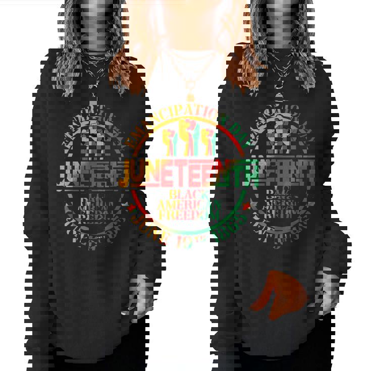 Junenth African American Freedom Black History Men Women Sweatshirt