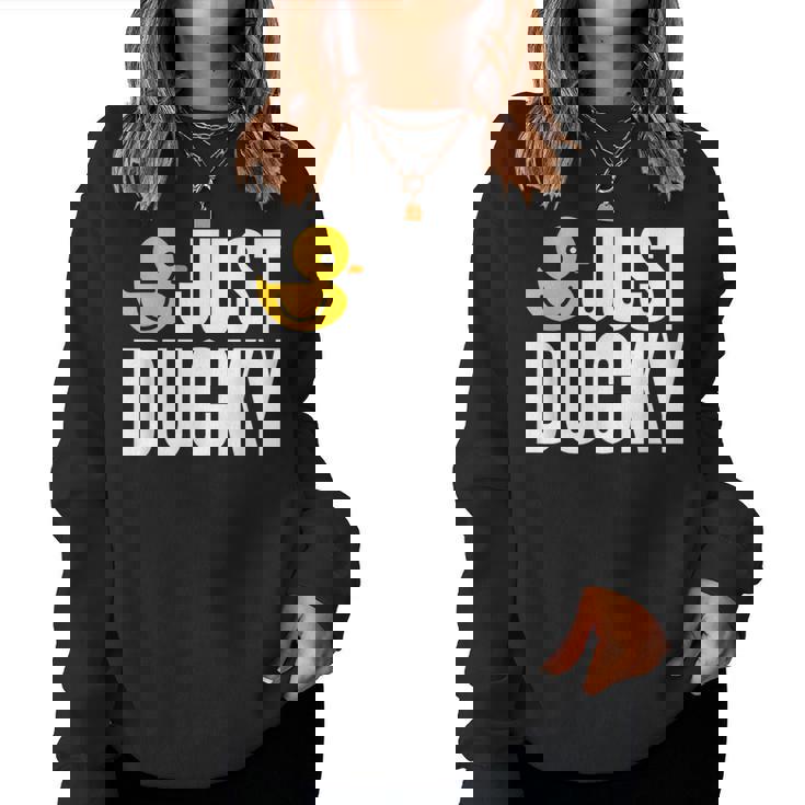 Just Duckyラバーダック レディーススウェットシャツ