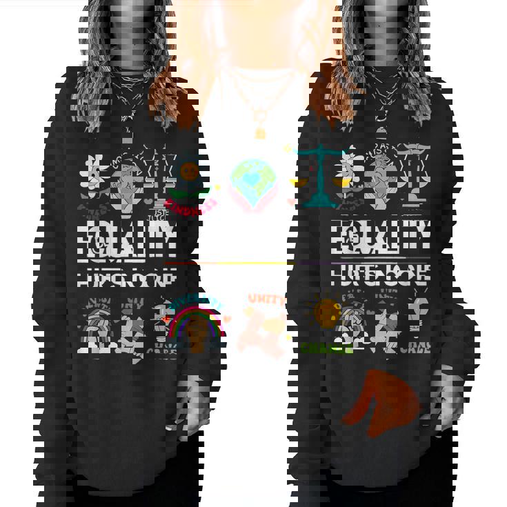 Lgbt 平等は誰もプライドを痛めない 人権 男性 女性 キッズ レディーススウェットシャツ