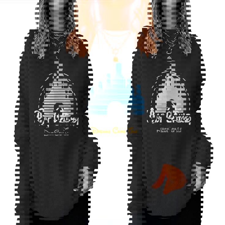 Malt Whiskey Dreams Come True 面白いしゃれパロディtシャツ レディーススウェットシャツ