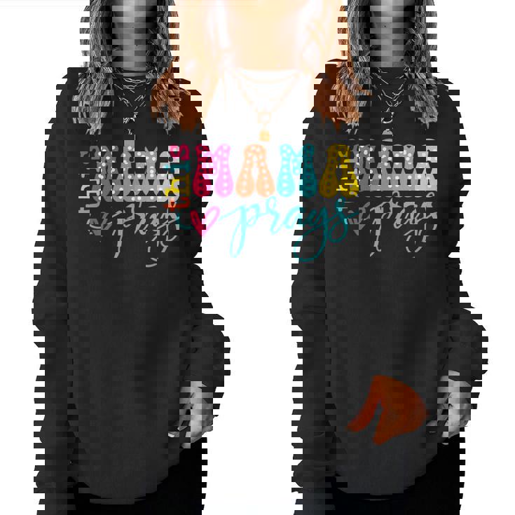 This Mama Prays Religious Mom Christian Mother's Day Women Sweatshirt