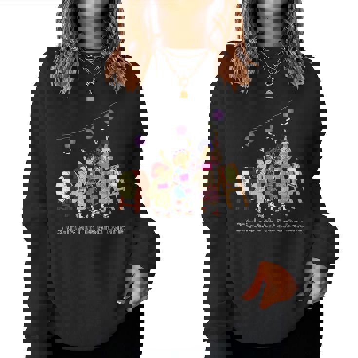 Maui Mon Hawaii Trendyお盆 3人の女の子 レディーススウェットシャツ