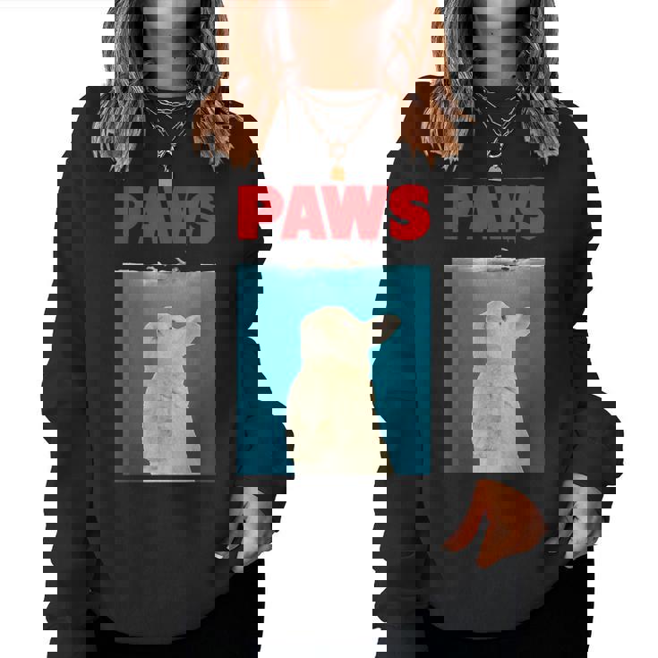 Paws Bunny 面白いパロディ ウサギ好きのギフト レディーススウェットシャツ