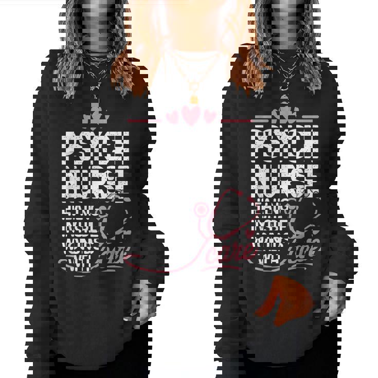 Psych Nurse Mental Health Psychiatric Nursing Appreciation レディーススウェットシャツ