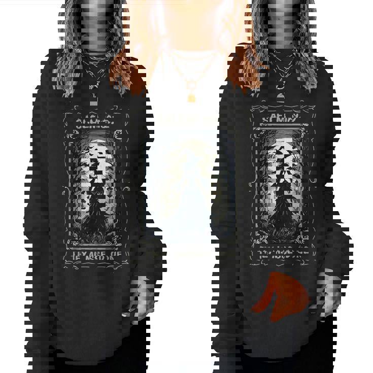 Salem 1692 They Missed One Witch Tarot Card ハロウィンtシャツ レディーススウェットシャツ