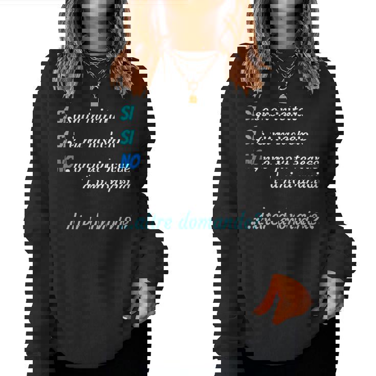 Siono Incinta Annuncio Gravidanza Nonni Futura Mamma Papà Women Sweatshirt