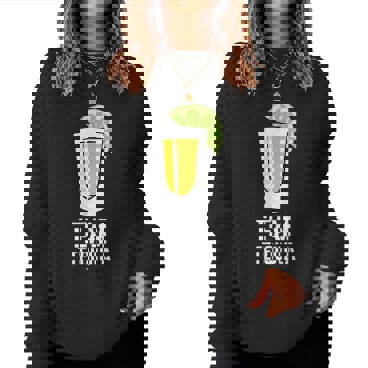 Team Tequila アルコール シンコ・デ・マヨ メキシカンテキーラ レディーススウェットシャツ