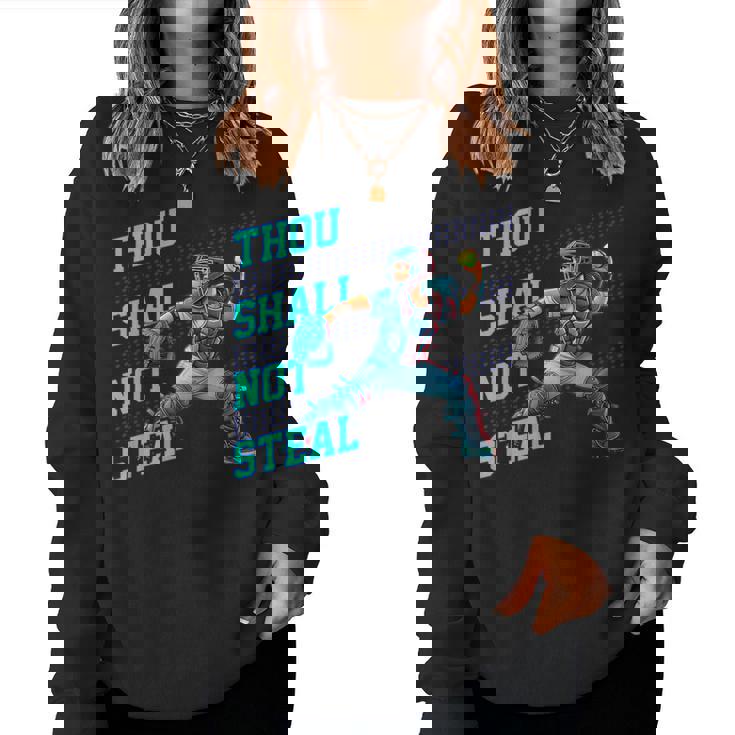 Thouhall Notteal Girls ソフトボールキャッチャー選手名言 レディーススウェットシャツ