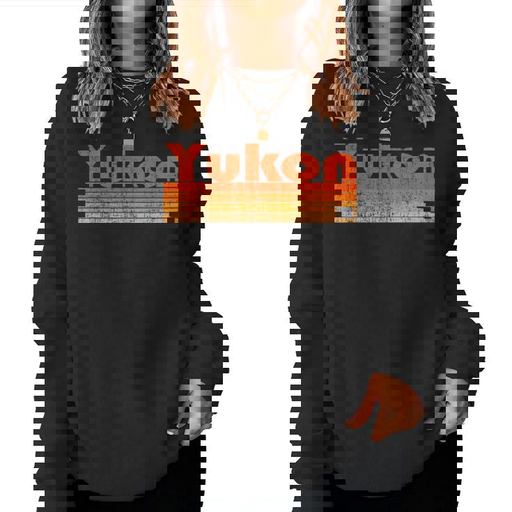 Yukon Oklahoma Estilo Retro De Los Años 80 Sudadera Mujer