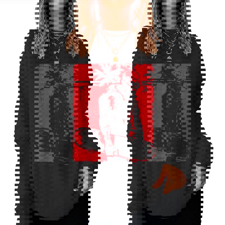 Zombiekateboarder Distressed Zombie Lovers Hombres Es In Mangas Sudadera Mujer