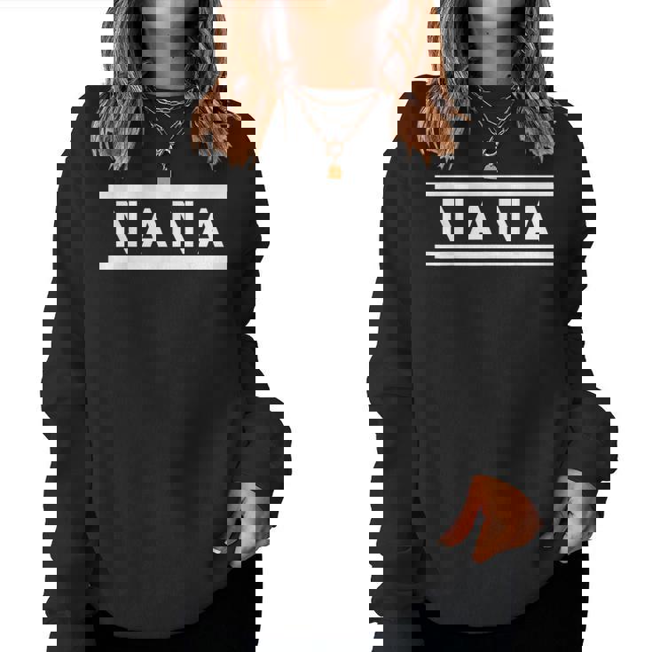 「Nana」ヘボン式「なな」「ナナ」下の名前 ローマ字 名入れ 名乗り ラテン文字 綴り レディーススウェットシャツ