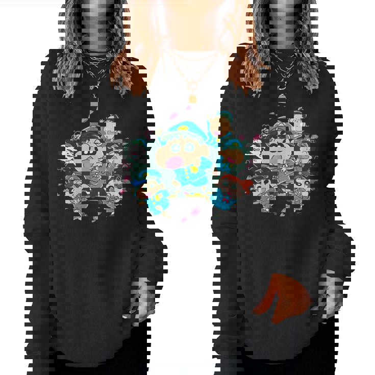 【映画】クレヨンしんちゃん 謎メキ!花の天カス学園 カスカベ防衛隊 レディーススウェットシャツ