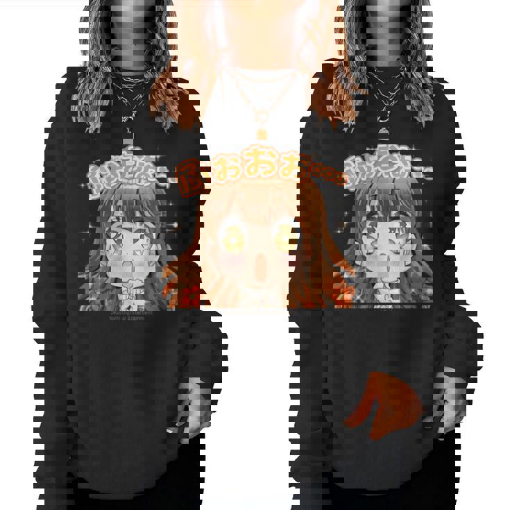 ひなビタスタンプ まり花03「ふおおお…」 レディーススウェットシャツ