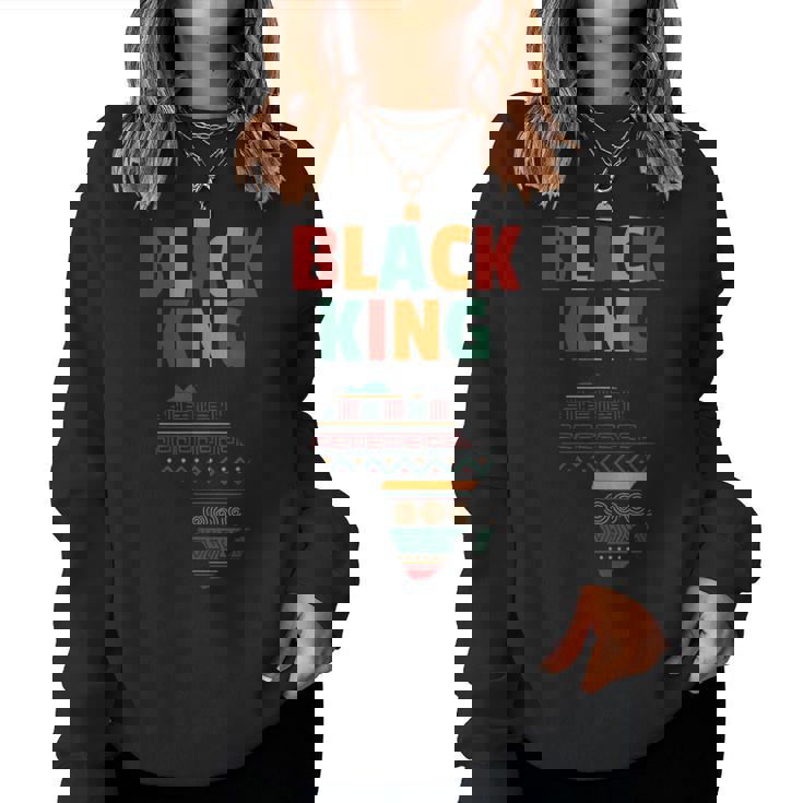 アフリカ大陸アート。男性、女性、アフリカの地図愛好家に。 レディーススウェットシャツ