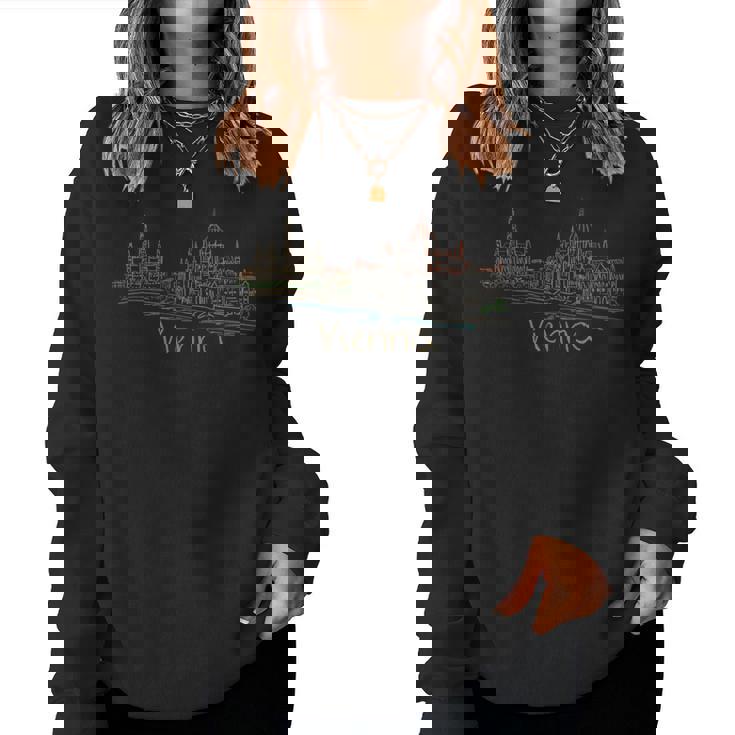 ウィーンシティオーストリアお土産ギフト 男性 女性 レディーススウェットシャツ