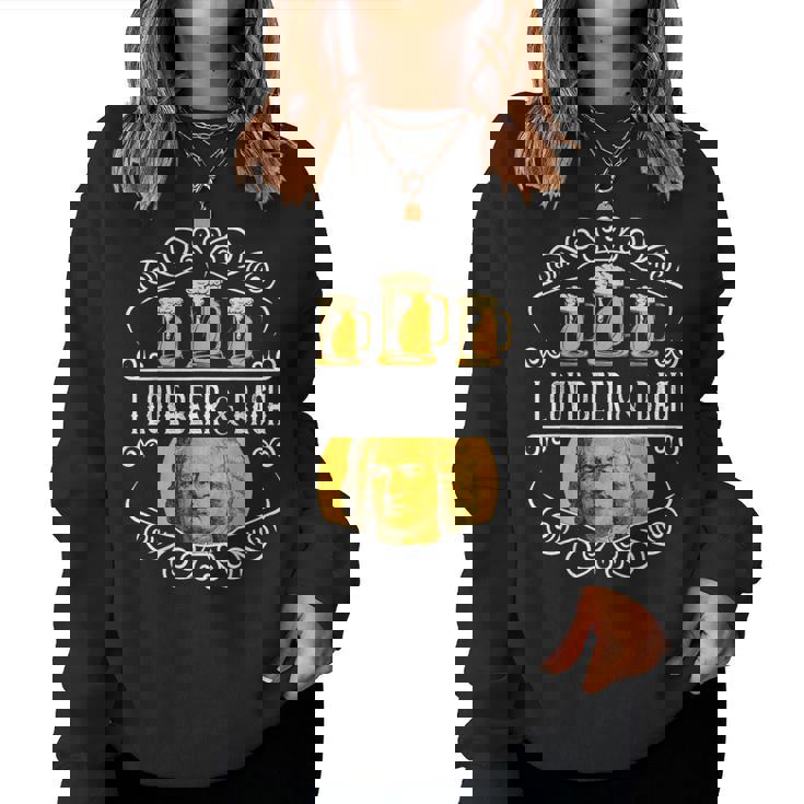 オクトーバーフェスト I Love Beer Bier & German クラシックミュージック レディーススウェットシャツ