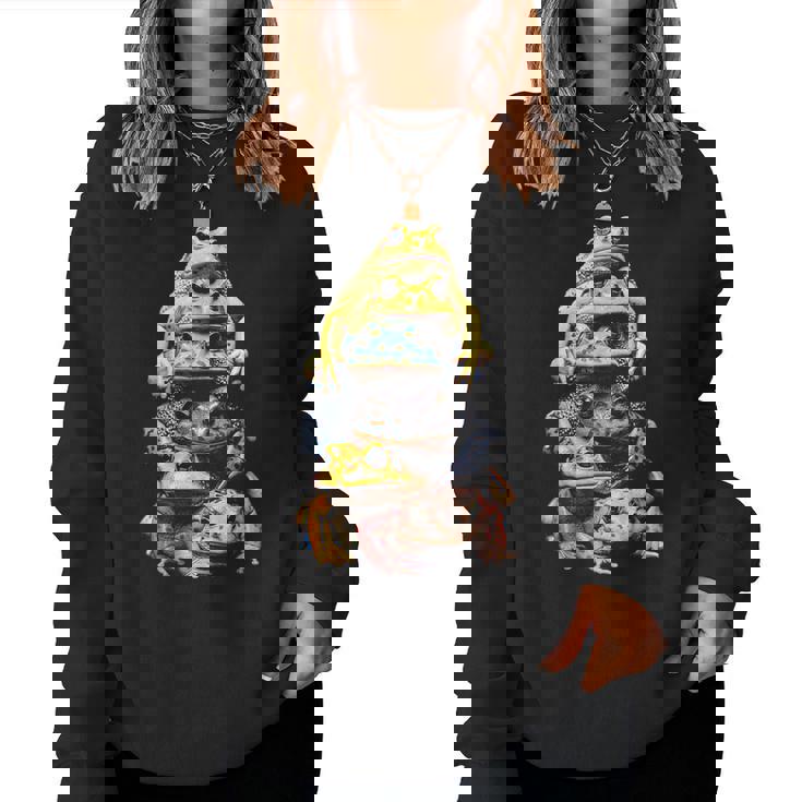 カエルキャッチャー 男の子 女の子 カエルハンター 動物 恋人 カエル レディーススウェットシャツ