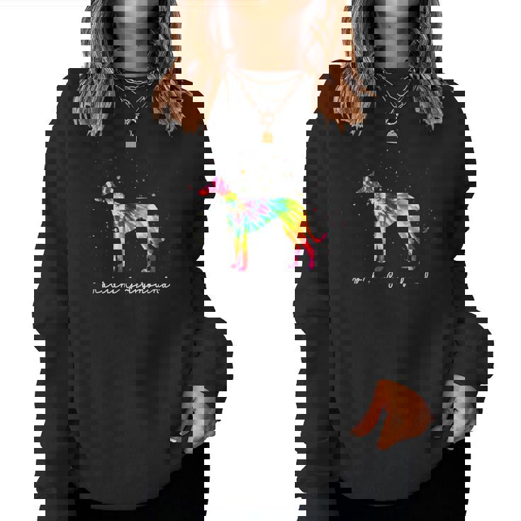 カラフル イタリアン グレイハウンド 犬 お母さん ギフト イタリアン グレイハウンド レディーススウェットシャツ