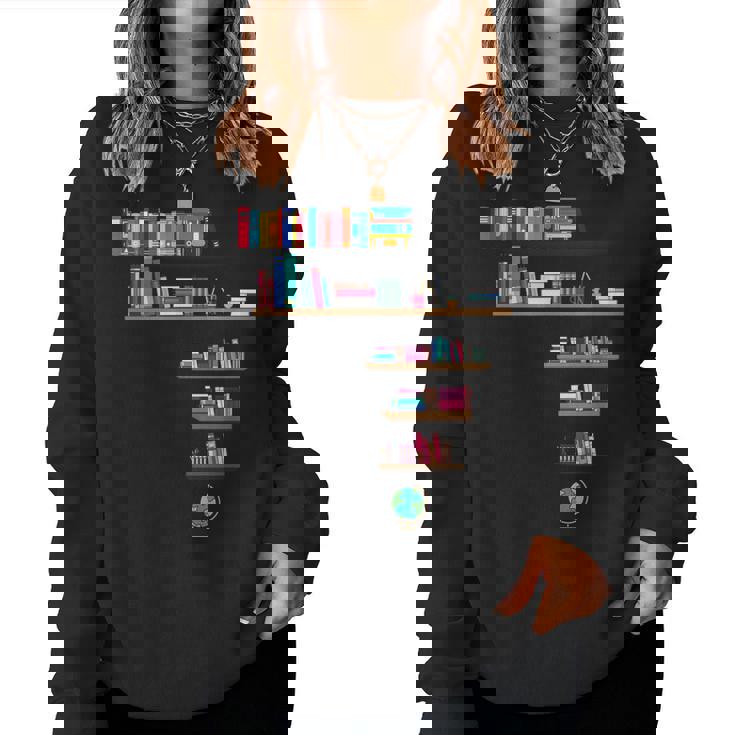 クールなアフリカの地図アート 男性 女性 アフリカの図書館読者 レディーススウェットシャツ