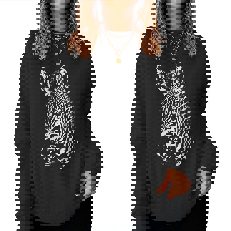 グラフィック ワイルド ゼブラ グラフィック メンズ レディース 男の子 女の子 レディーススウェットシャツ