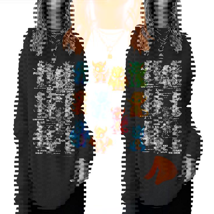 タイプ オブ ドラゴン クール ドラゴン キッズ 幼児 男の子 女の子 レディーススウェットシャツ