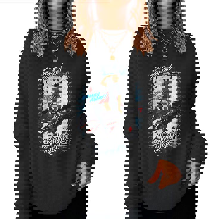 ピンナップ セクシーガールギフト 男性またはピンナップラバー、Bombshell Queen レディーススウェットシャツ