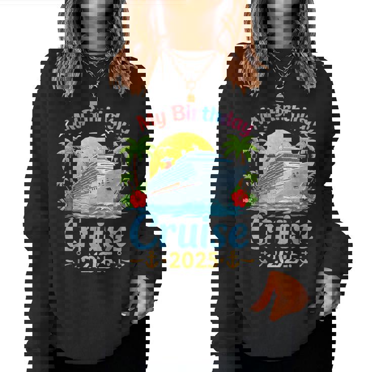 フェスティブ マイバースデー クルーズ船パーティー 2025 男性 女性 子供 レディーススウェットシャツ